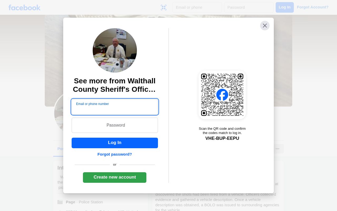 Walthall County Sheriff social channel for occasional released inmate photo context